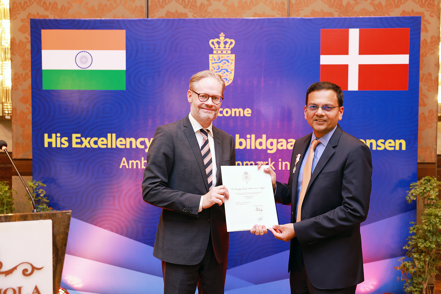 Denmark King Honours Vijay Sankar